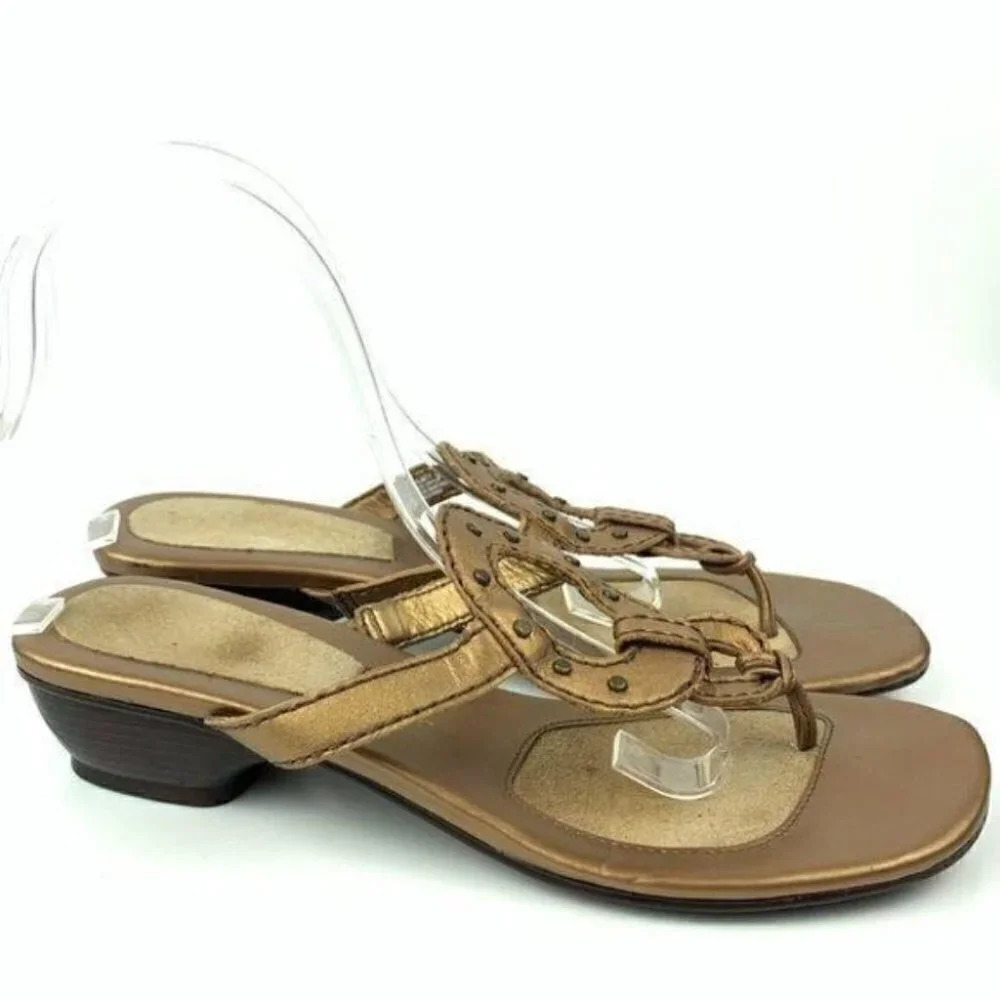 Aerosoles sandals size 7.5 Almity bronze leather